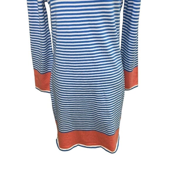 STS Sail to Sable Women's S Small Knit Sweater Dress Striped Long Sleeves Blue - Picture 3 of 8